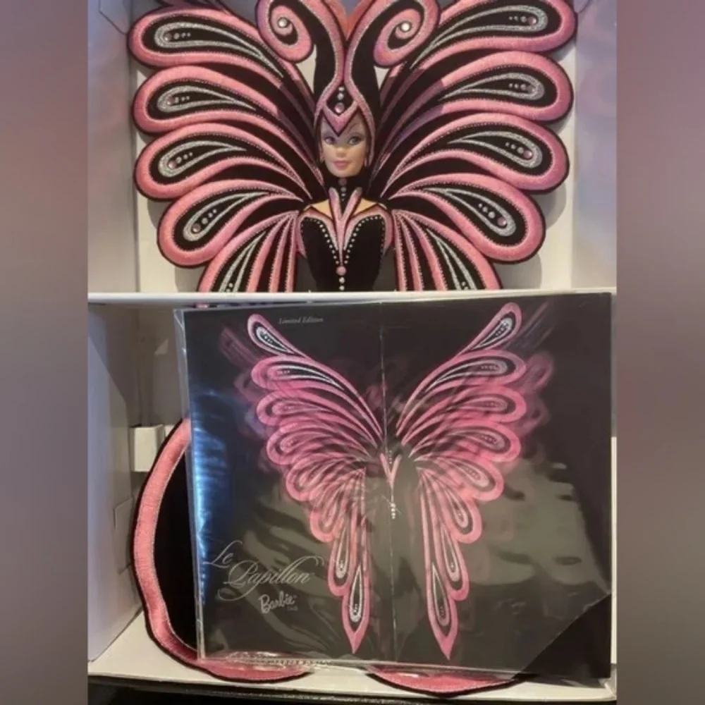 Bob Mackie LE PAPILLON Barbie - NRFB Factory Sealed Original Shipper VINTAGE 99 - Picture 2 of 7